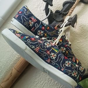 VTG Cotton Canvas Shoes Nautical Liz Clairborne
